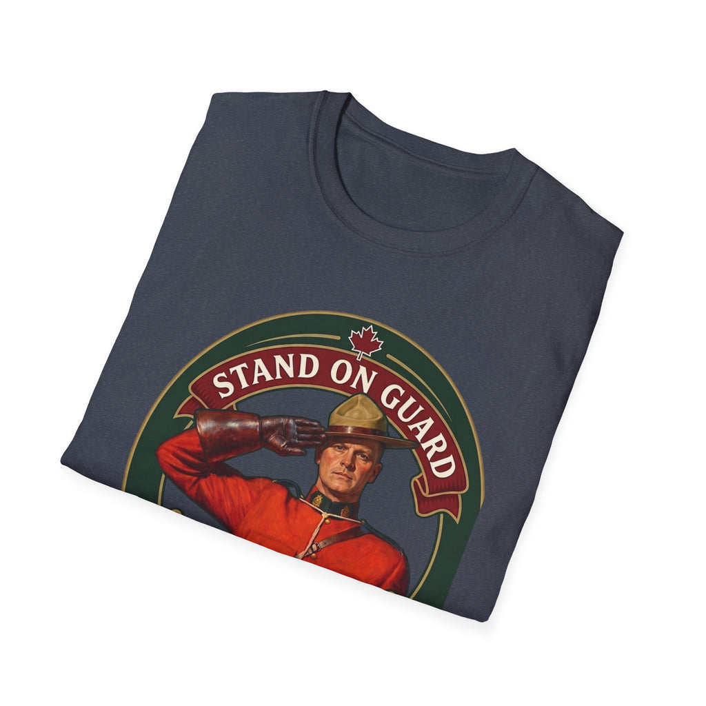 Stand on Guard T-Shirt — Canadian Mountie Salute (Est. 2026)