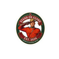 Stand On Guard Round Sticker — Canadian Mountie Salute Vinyl Decal (Est. 2026)