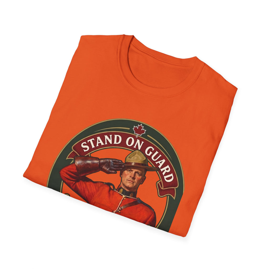Stand on Guard T-Shirt — Canadian Mountie Salute (Est. 2026)