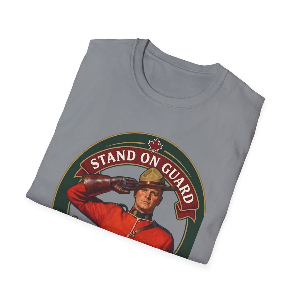 Stand on Guard T-Shirt — Canadian Mountie Salute (Est. 2026)