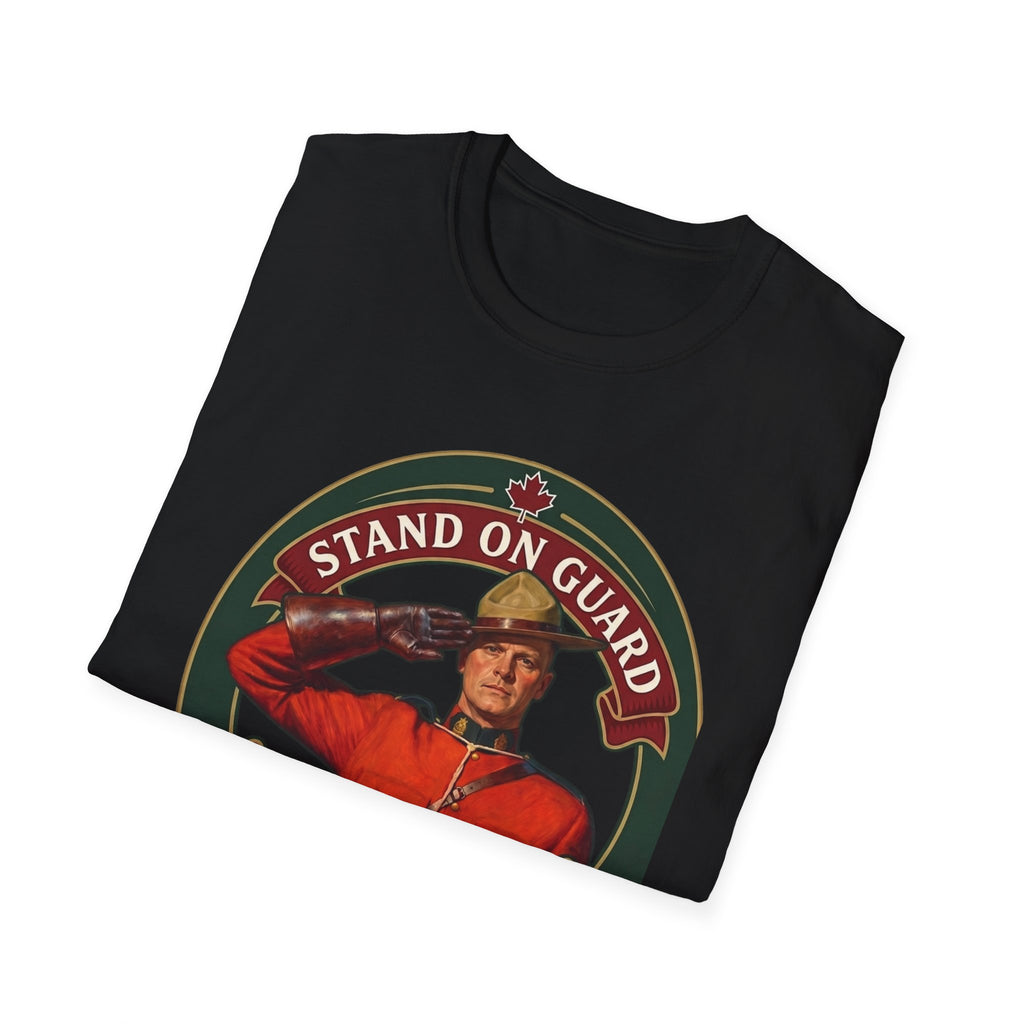 Stand on Guard T-Shirt — Canadian Mountie Salute (Est. 2026)