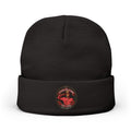 Embroidered 'Stand on Guard' Knit Beanie — Signature Patch Winter Hat