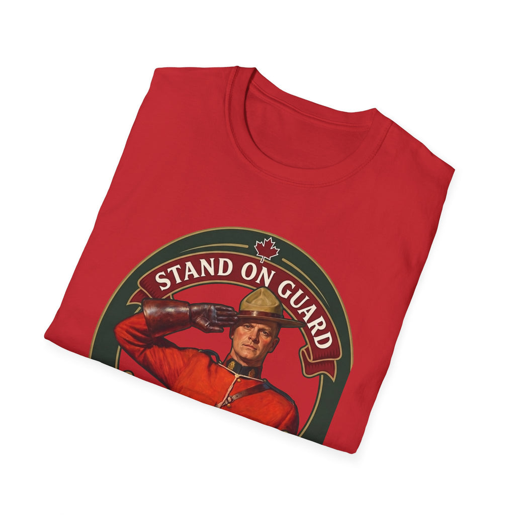 Stand on Guard T-Shirt — Canadian Mountie Salute (Est. 2026)