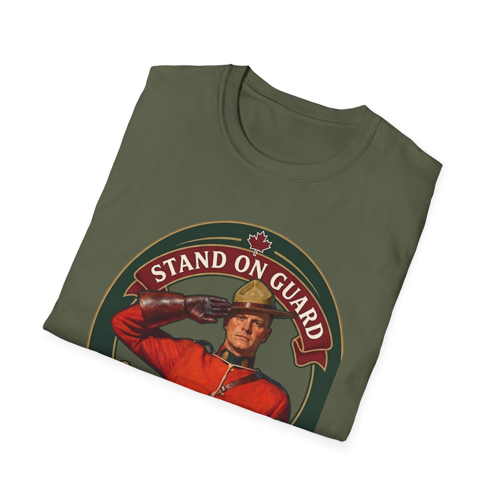 Stand on Guard T-Shirt — Canadian Mountie Salute (Est. 2026)