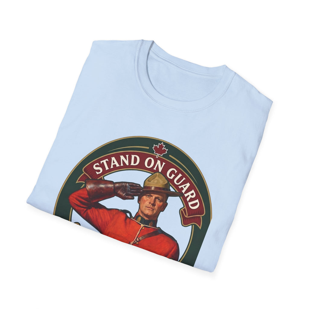 Stand on Guard T-Shirt — Canadian Mountie Salute (Est. 2026)